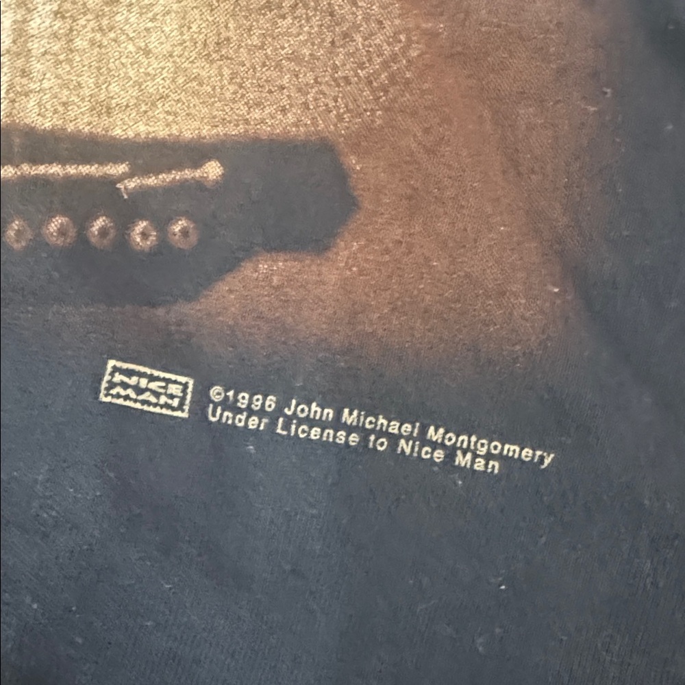 Vintage John Michael Montgomery 1996 Black T Shirt Country Music Tour - Picture 5 of 5